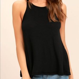 Long Beach Black Tank Top Free People